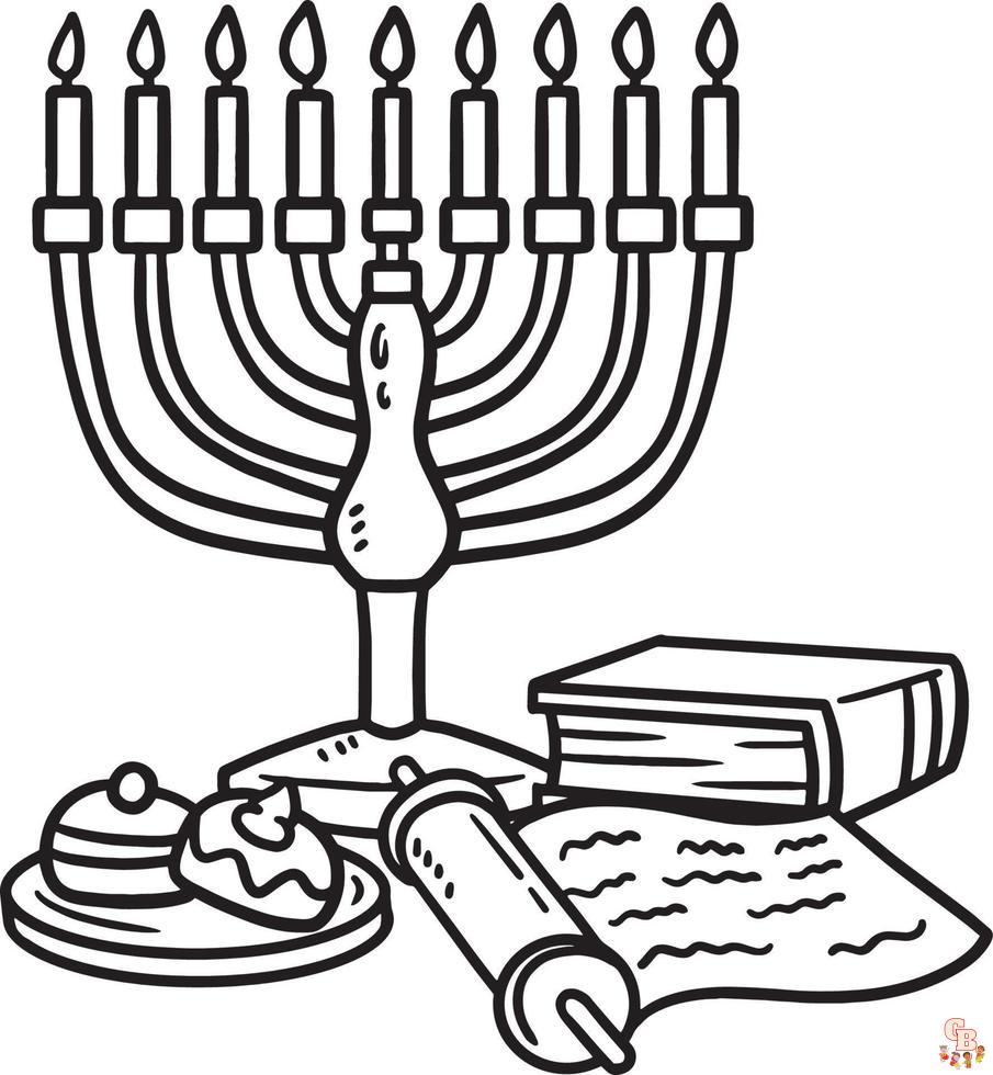 Coloriage Hanukkah