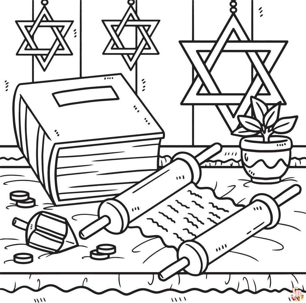 Coloriage Hanukkah