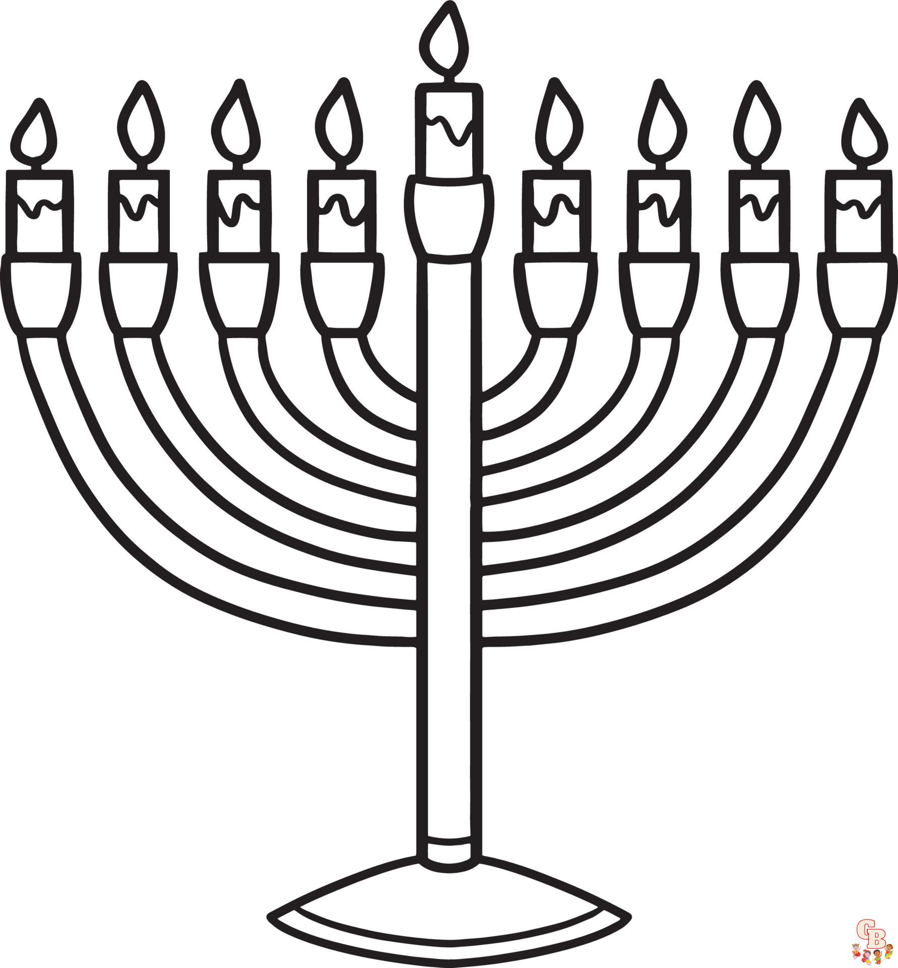 Coloriage Hanukkah