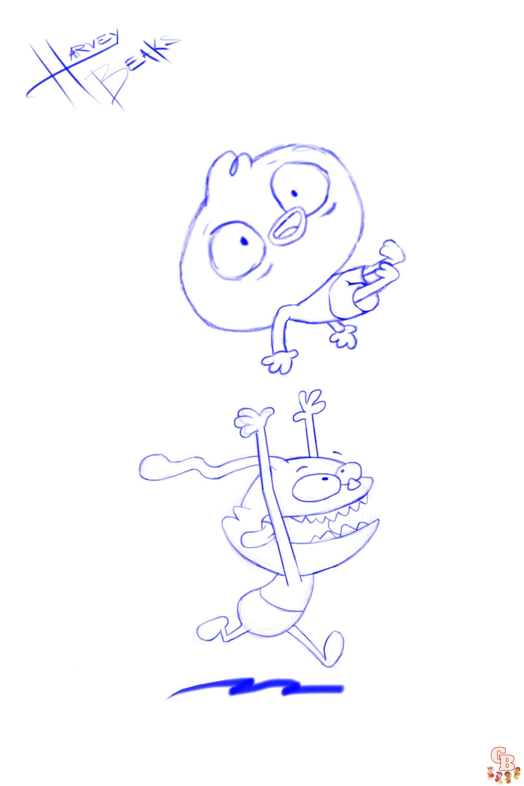 Coloriage Harvey beaks