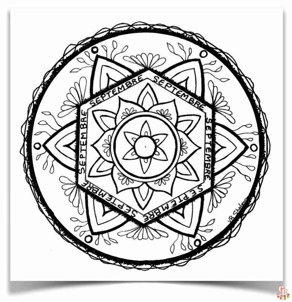 Coloriage Imprimer le modele de mandala