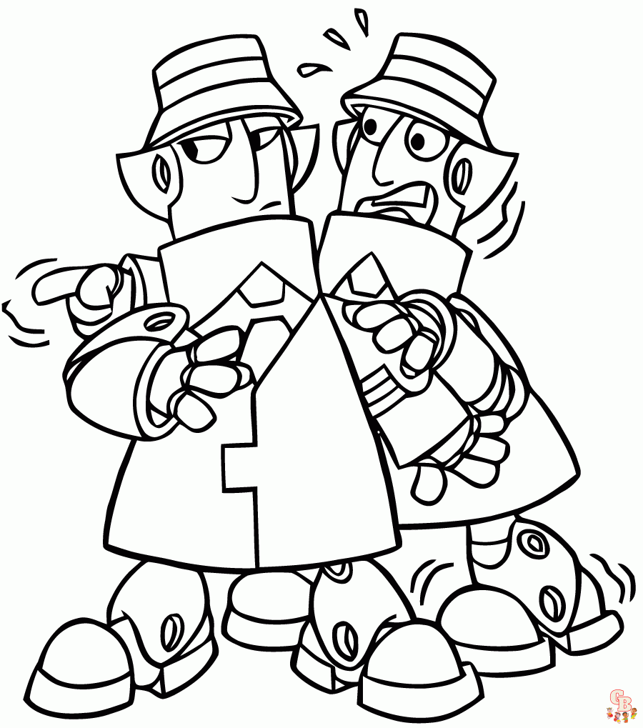 Coloriage Inspecteur gadget