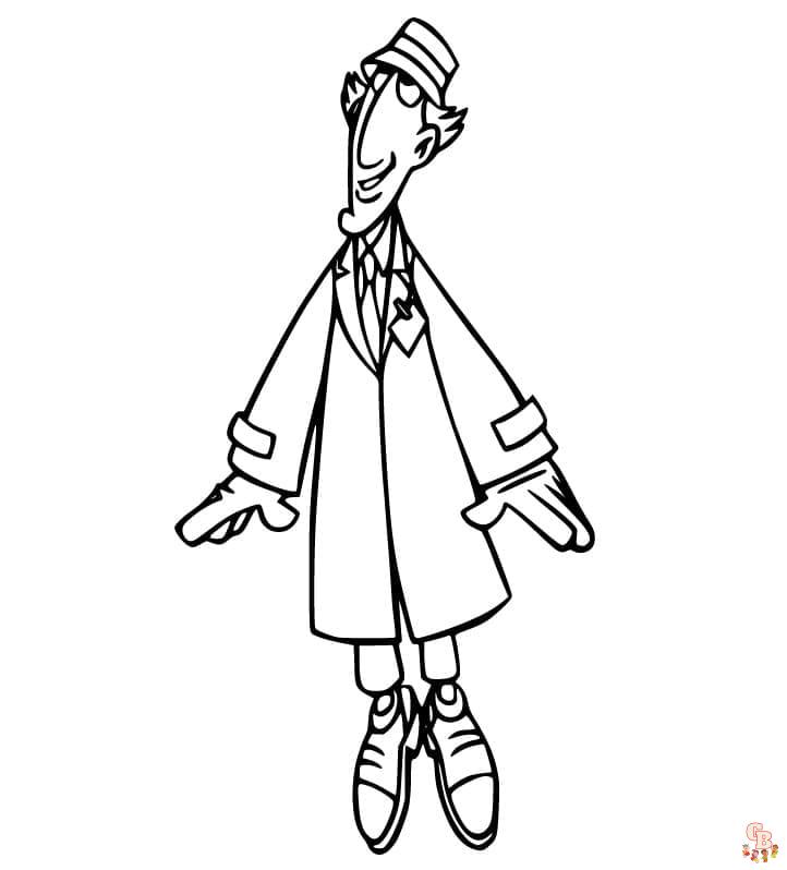 Coloriage Inspecteur gadget