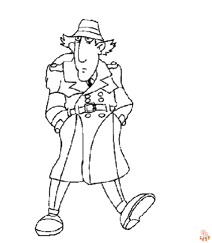 Coloriage Inspecteur gadget