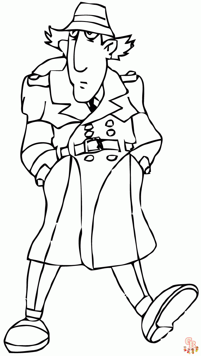 Coloriage Inspecteur gadget