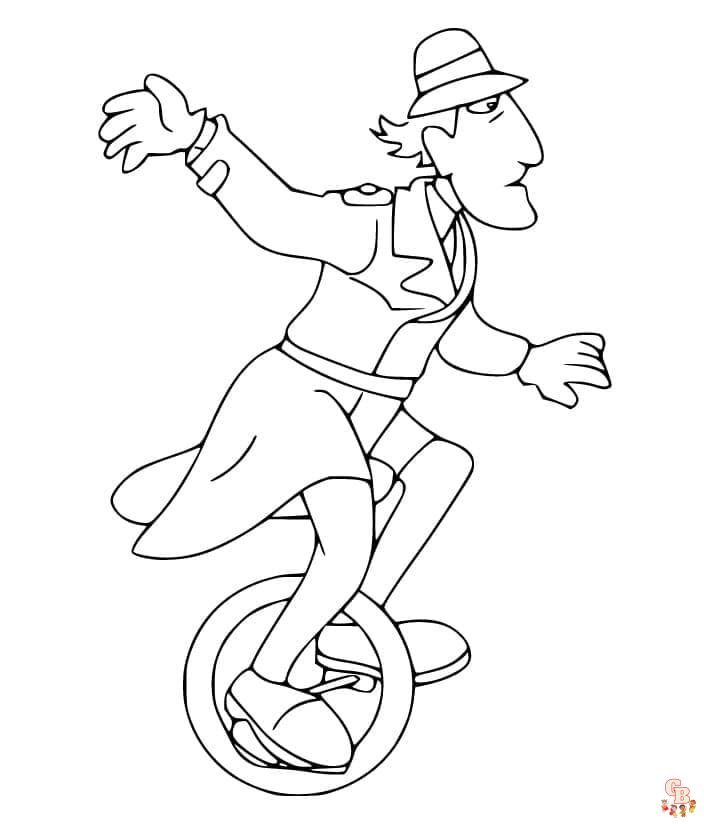 Coloriage Inspecteur gadget