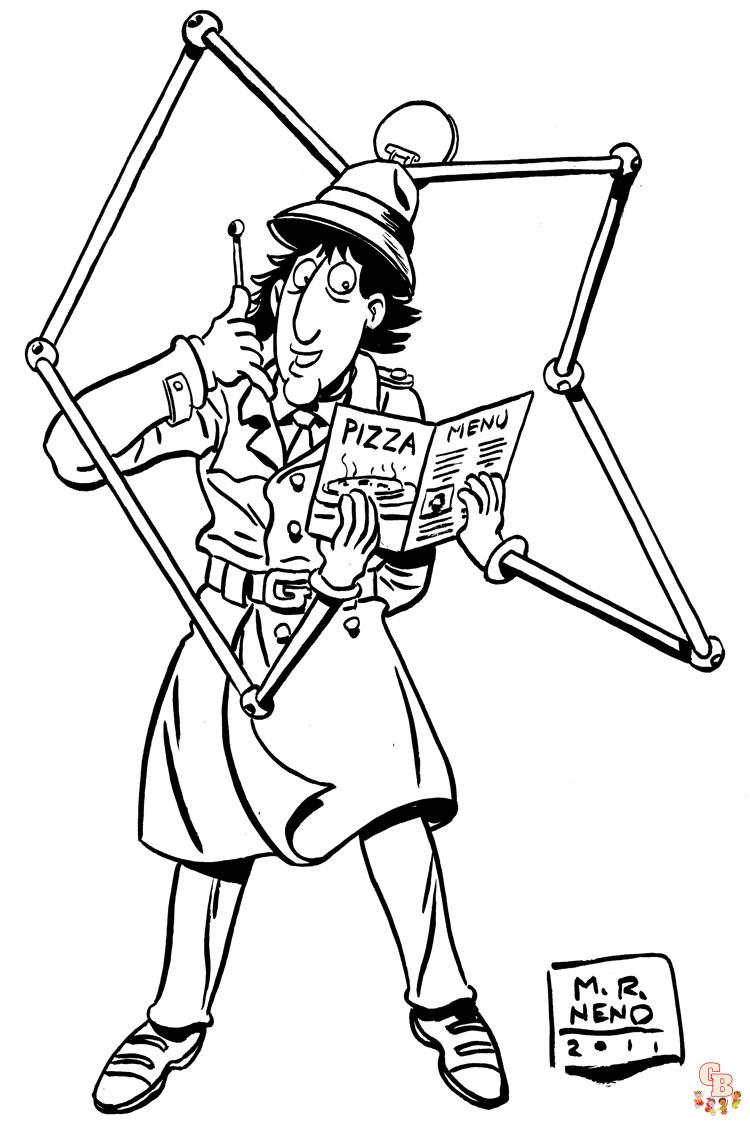 Coloriage Inspecteur gadget