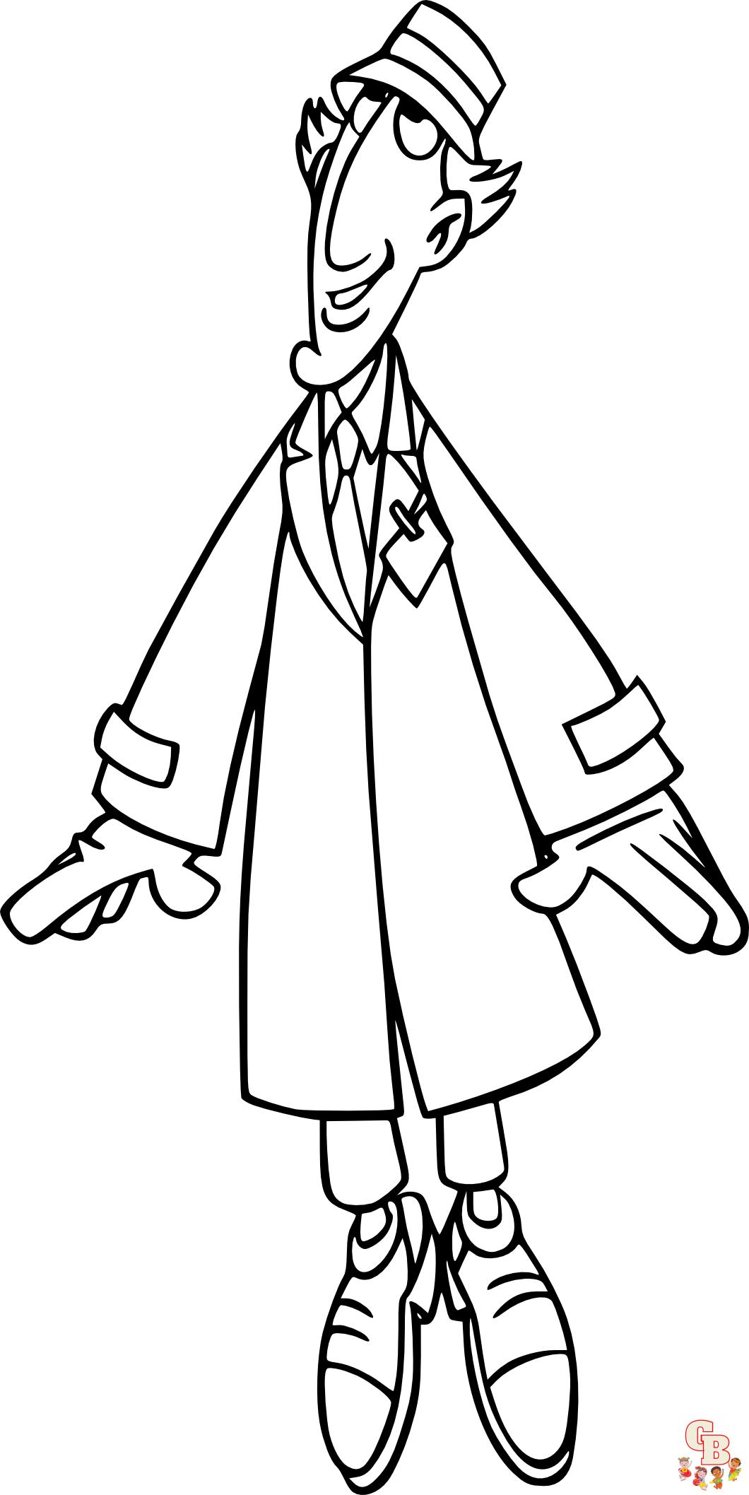 Coloriage Inspecteur gadget