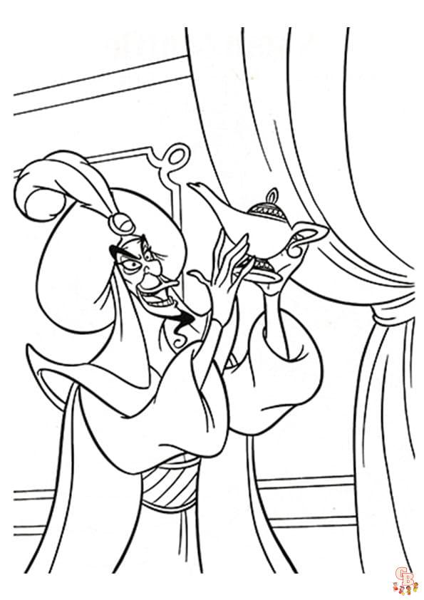 Coloriage Jafar