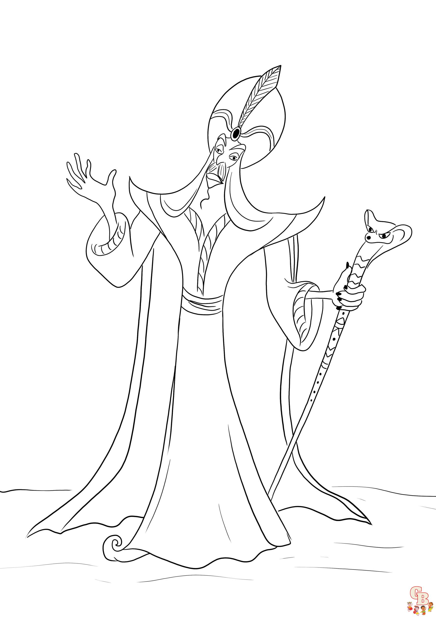 Coloriage Jafar