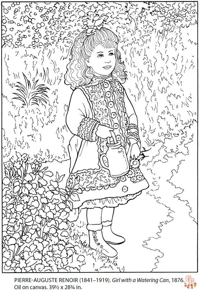 Coloriage Jeanne Poesie