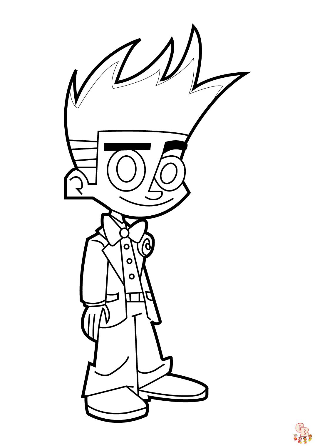 Coloriage Johnny Test