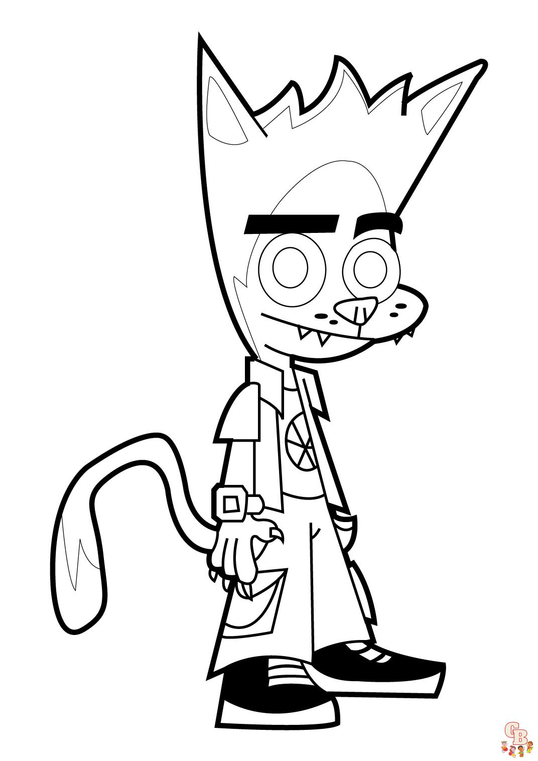 Coloriage Johnny Test