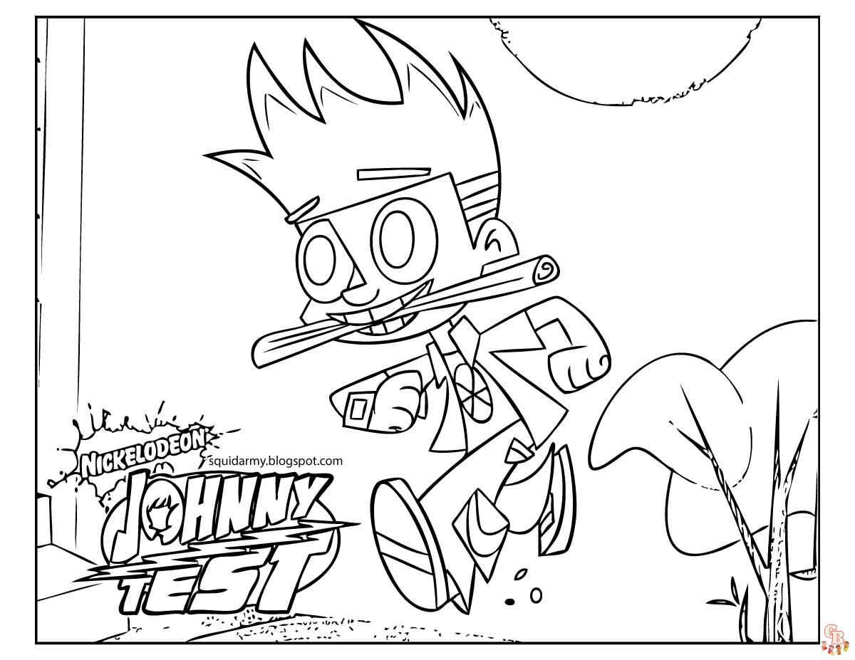 Coloriage Johnny Test