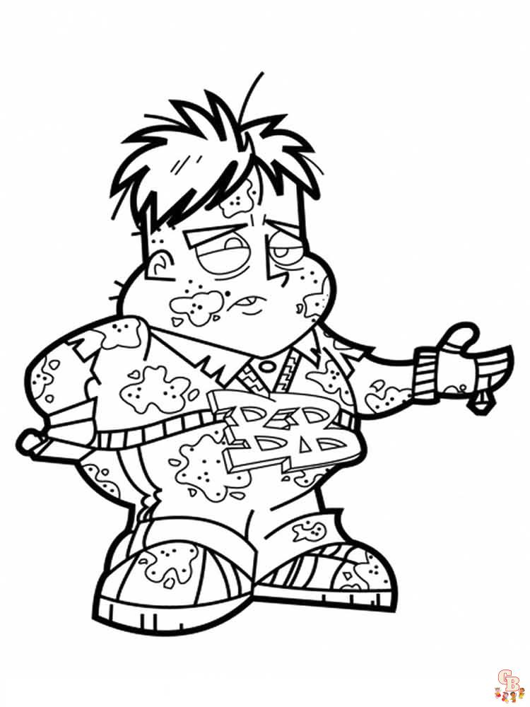 Coloriage Johnny Test