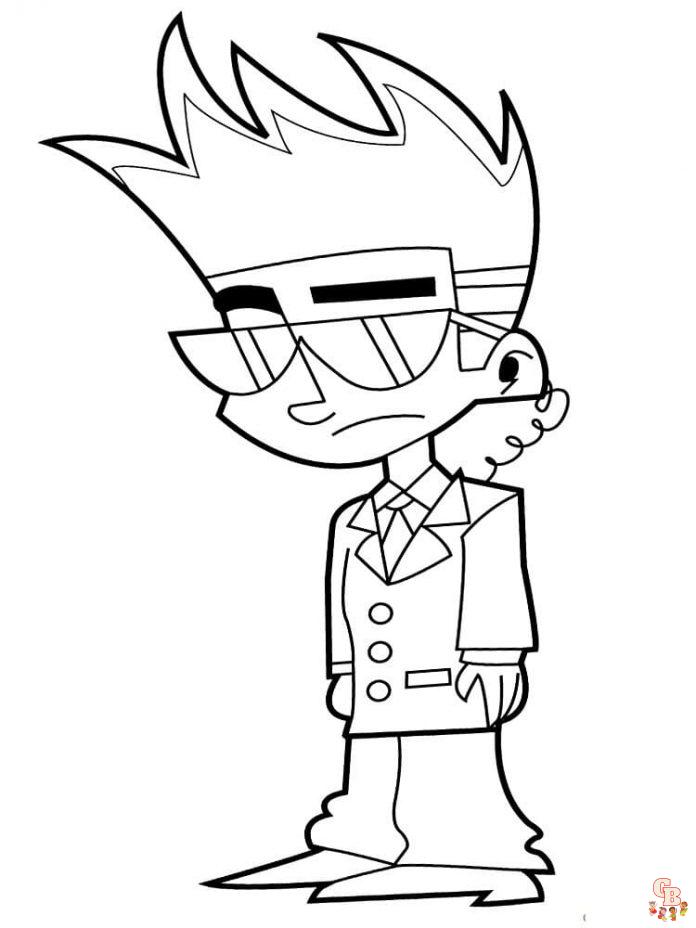 Coloriage Johnny Test