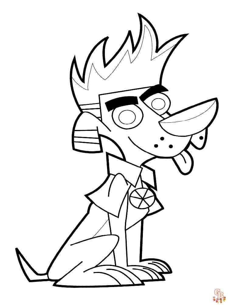 Coloriage Johnny Test