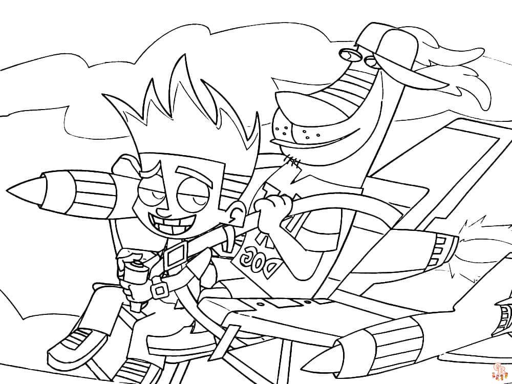 Coloriage Johnny Test