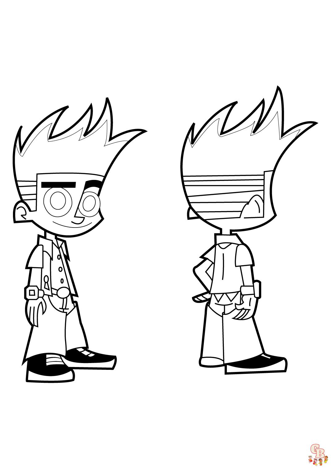 Coloriage Johnny Test