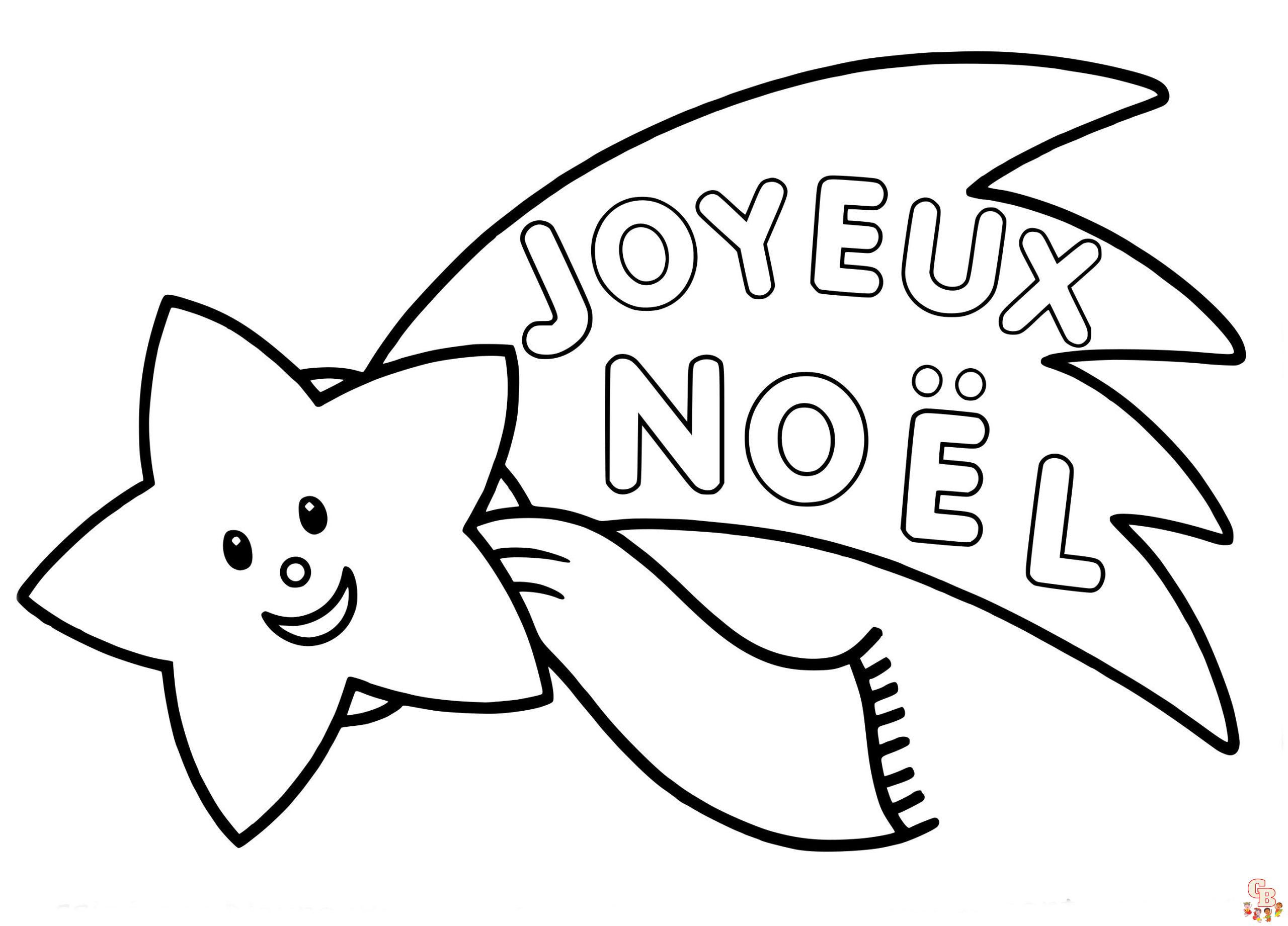 Coloriage LEtoIle De Noel