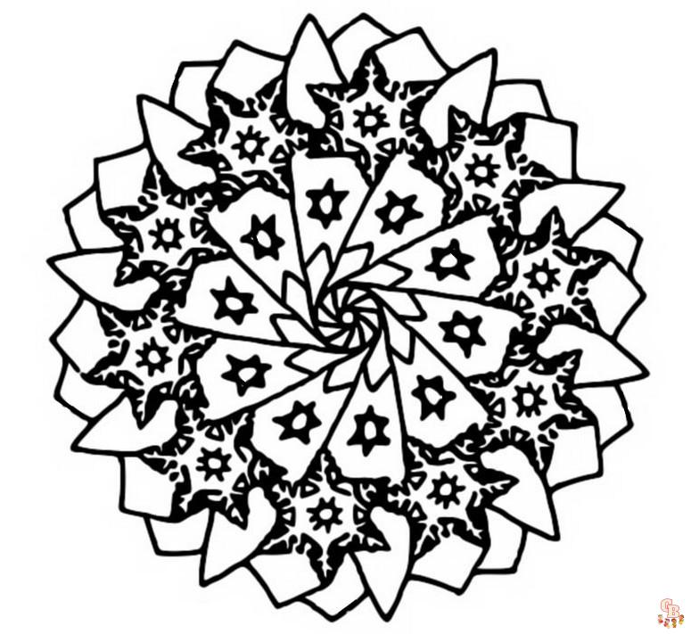 Coloriage LEtoIle De Noel