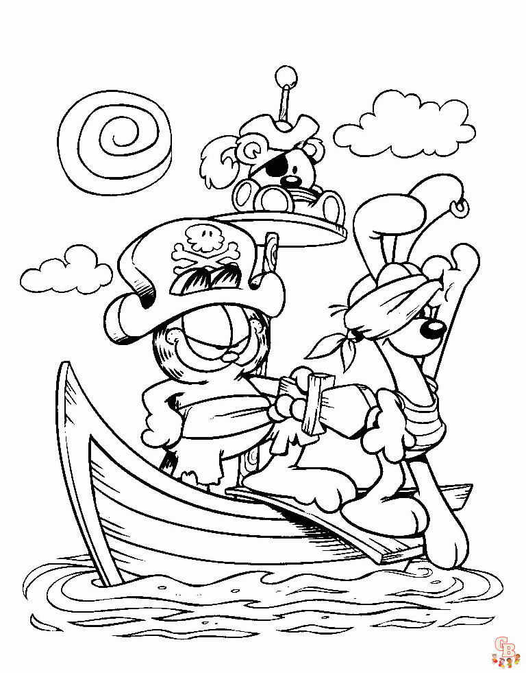 Coloriage La famille pirate