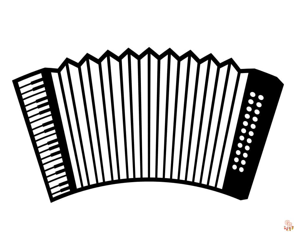 Coloriage Laccordeon