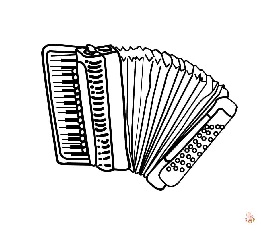 Coloriage Laccordeon