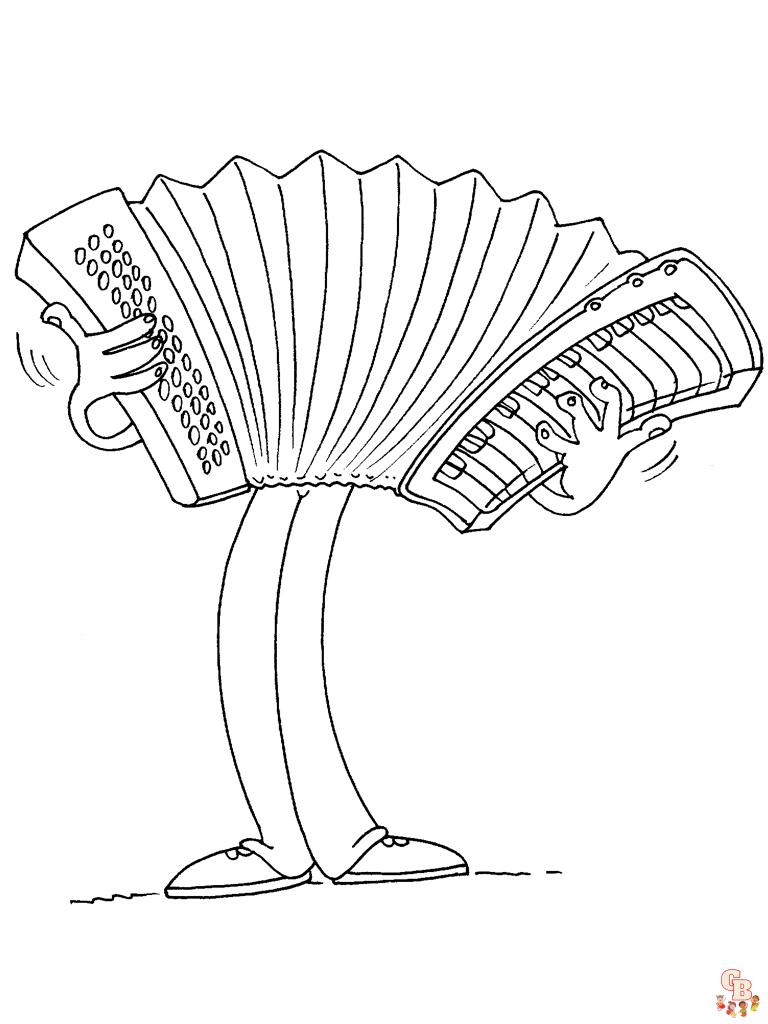 Coloriage Laccordeon