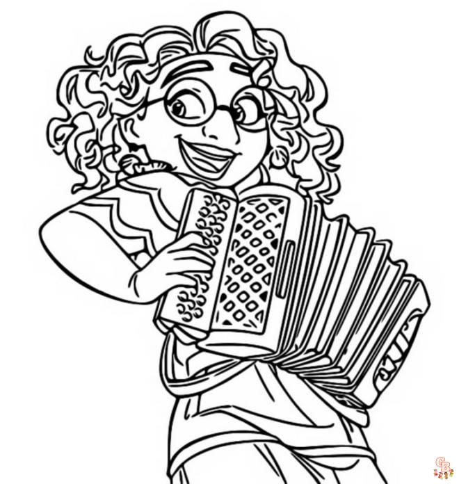 Coloriage Laccordeon