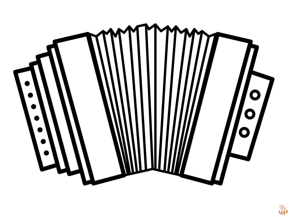 Coloriage Laccordeon