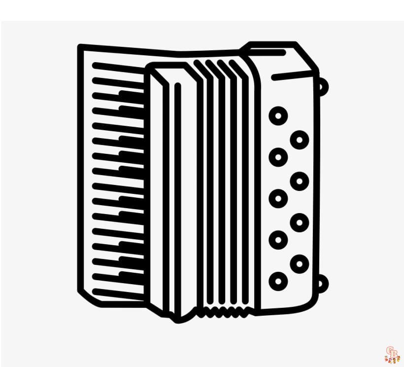 Coloriage Laccordeon