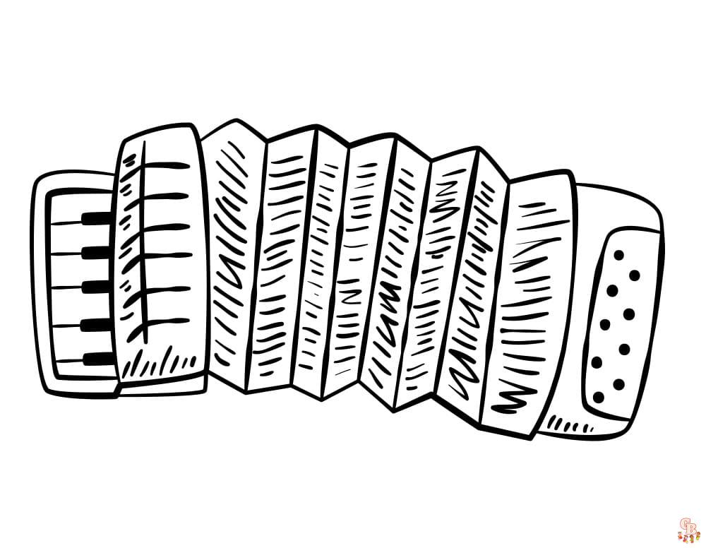 Coloriage Laccordeon