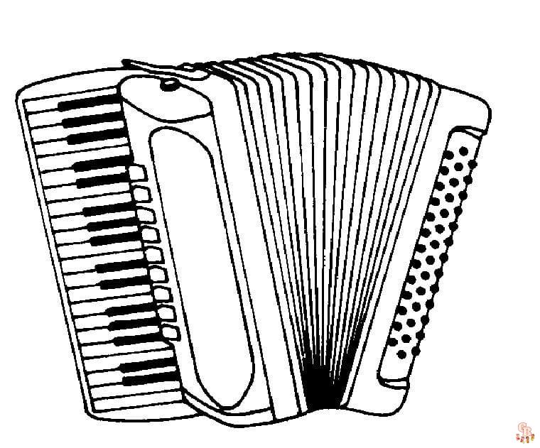 Coloriage Laccordeon