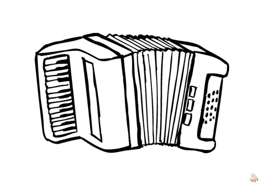 Coloriage Laccordeon