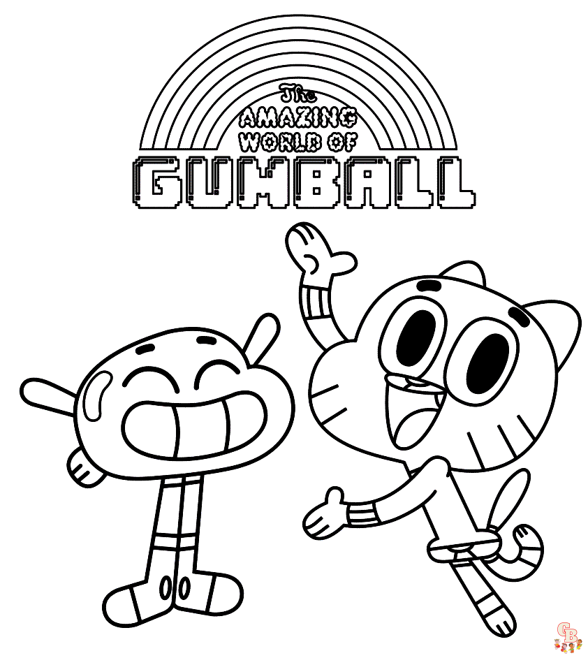 Coloriage Le Monde Incroyable de Gumball