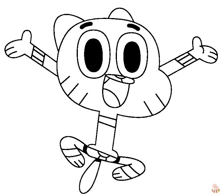 Coloriage Le Monde Incroyable de Gumball