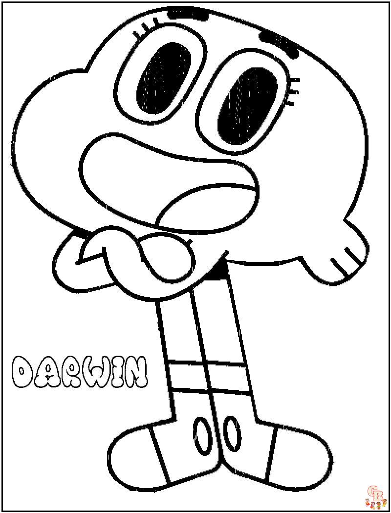 Coloriage Le Monde Incroyable de Gumball