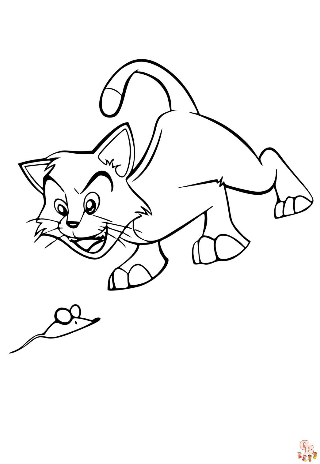 Coloriage Le chat de Frankenstein