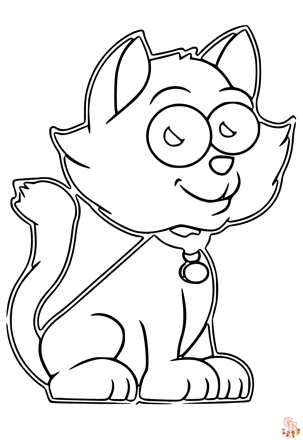 Coloriage Le chat de Frankenstein