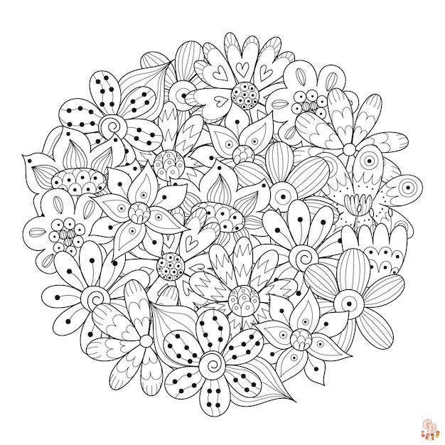 Coloriage Le mandala est un dessin inscrit dans un cercle