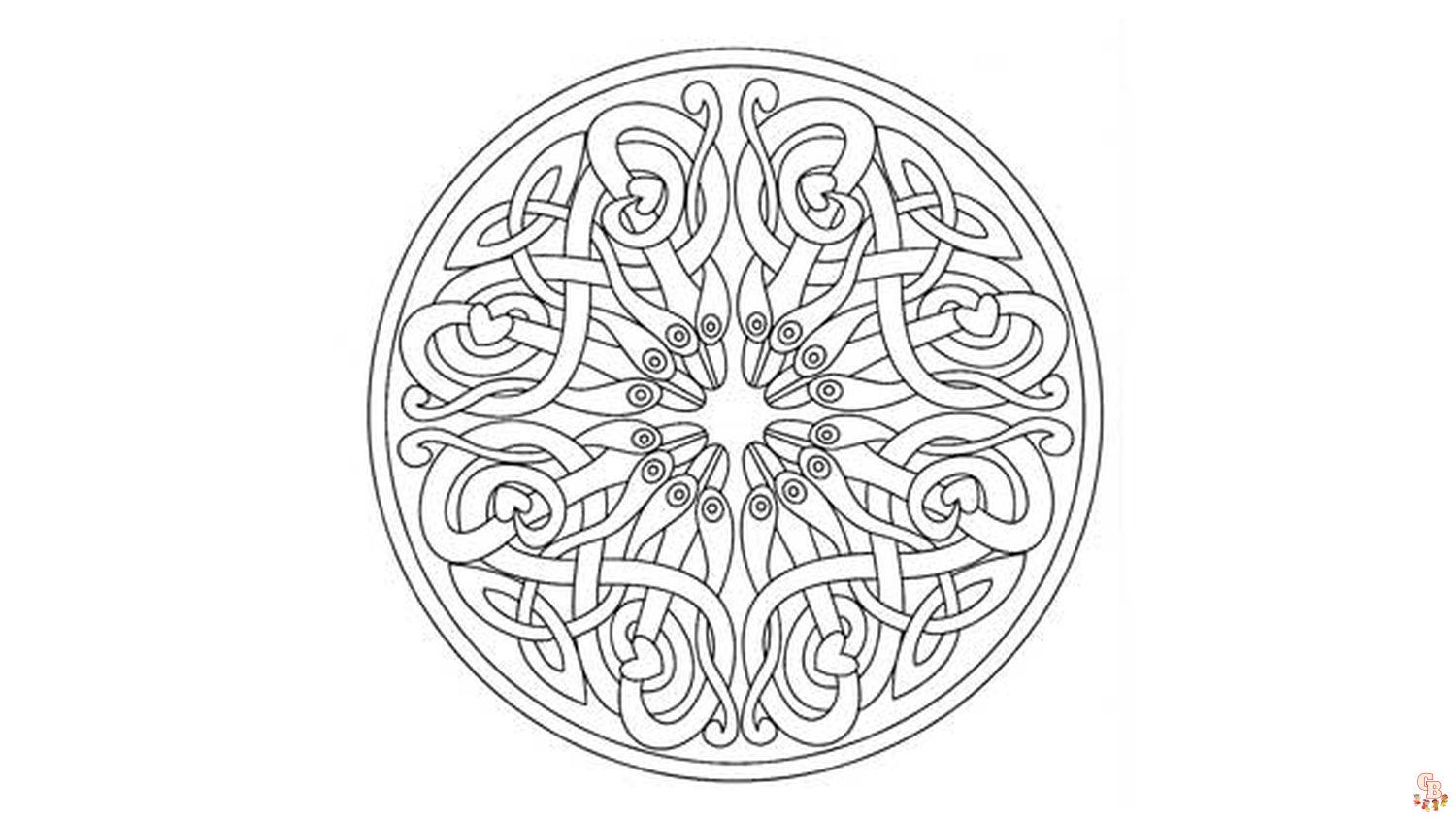 Coloriage Le mandala est un dessin inscrit dans un cercle