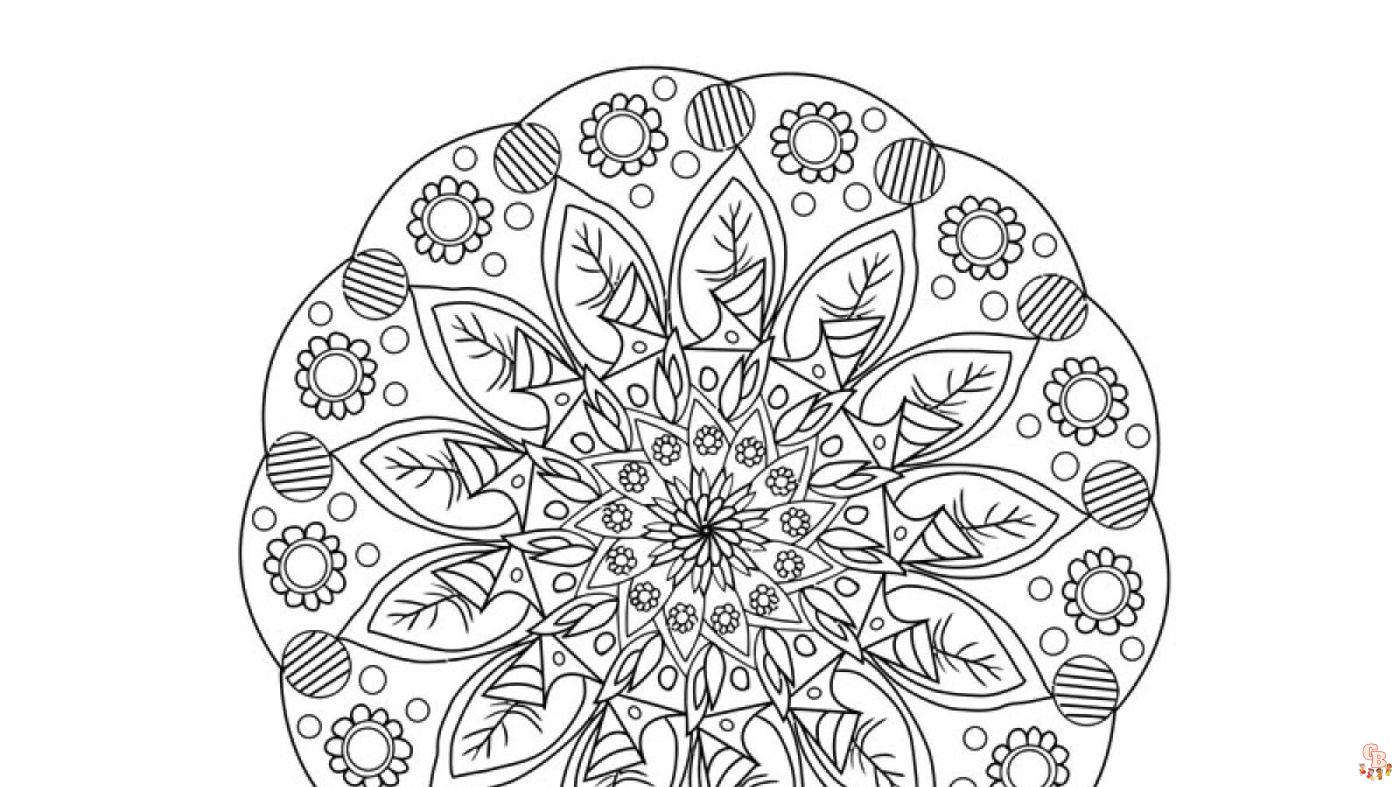 Coloriage Le mandala est un dessin inscrit dans un cercle