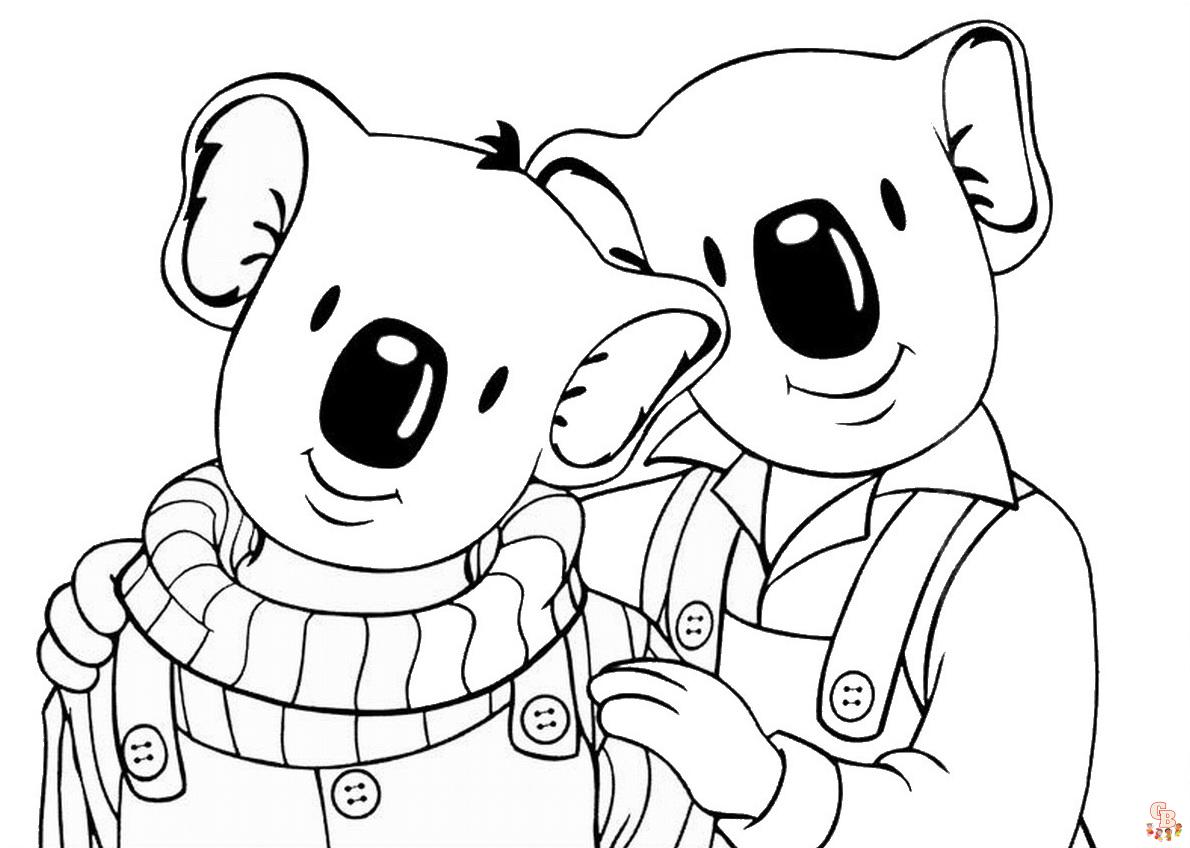 Coloriage Les Freres Koala