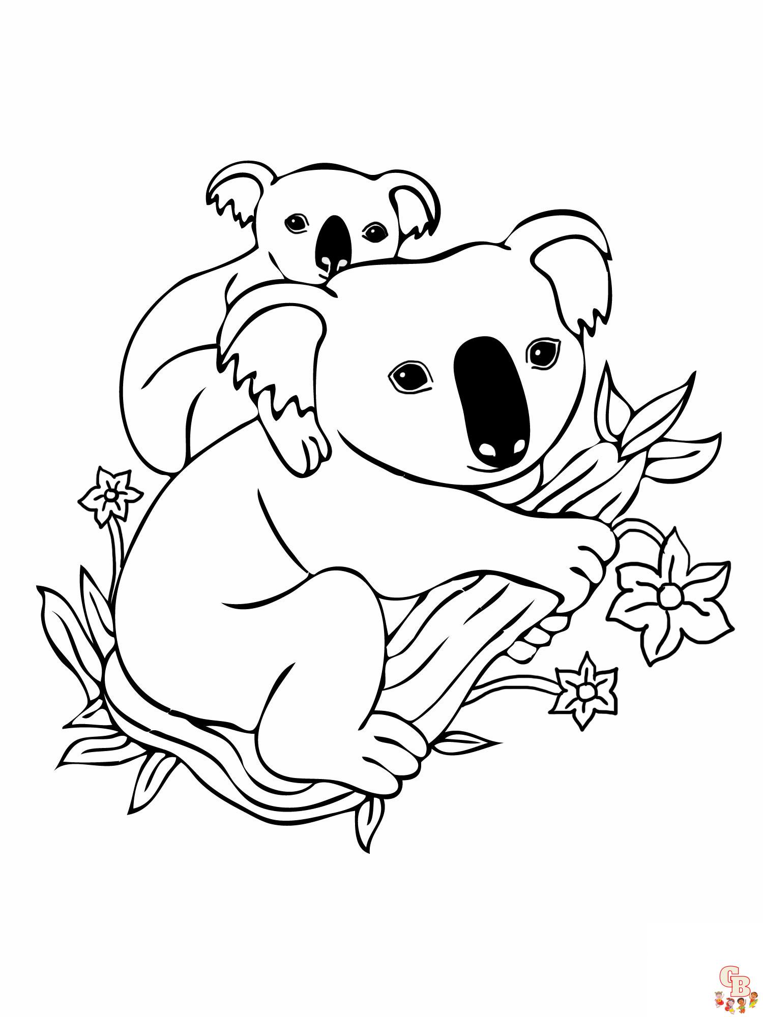 Coloriage Les Freres Koala