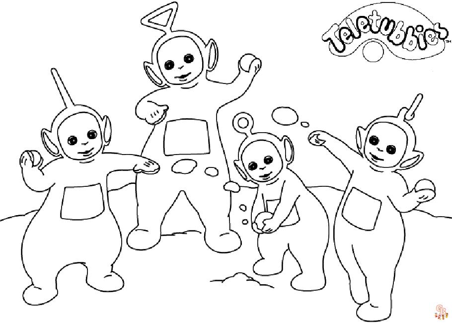 Coloriage Les Teletubbies