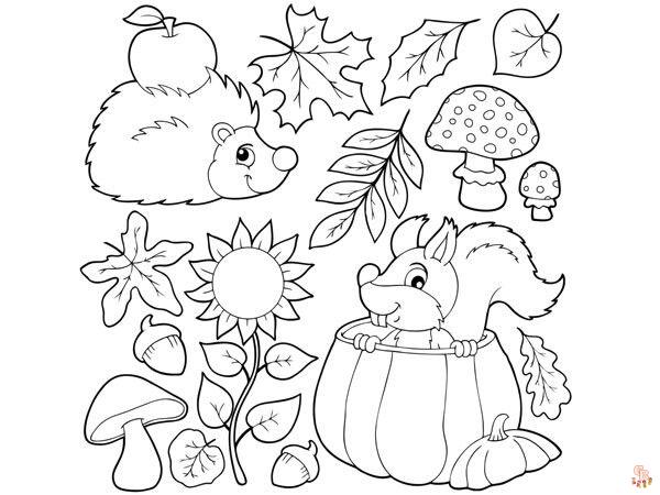 Coloriage Les copains de la foret