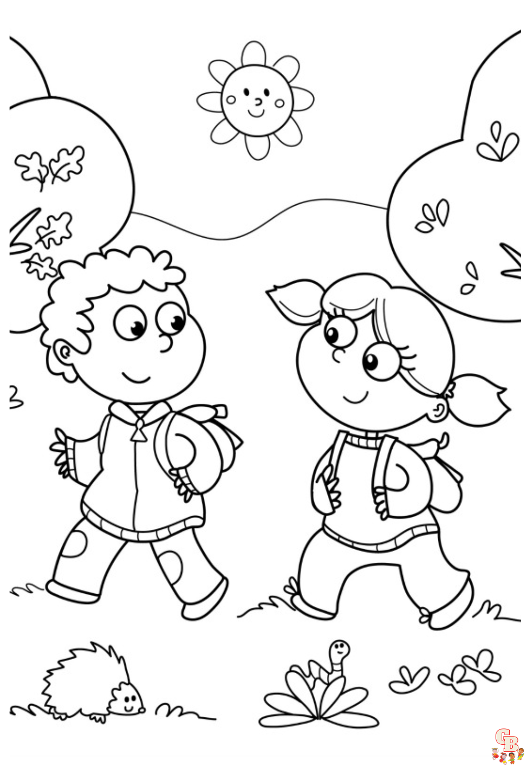 Coloriage Les petits amis