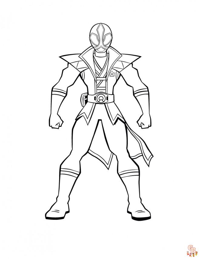 Coloriage Logo Power Rangers Super Megaforce