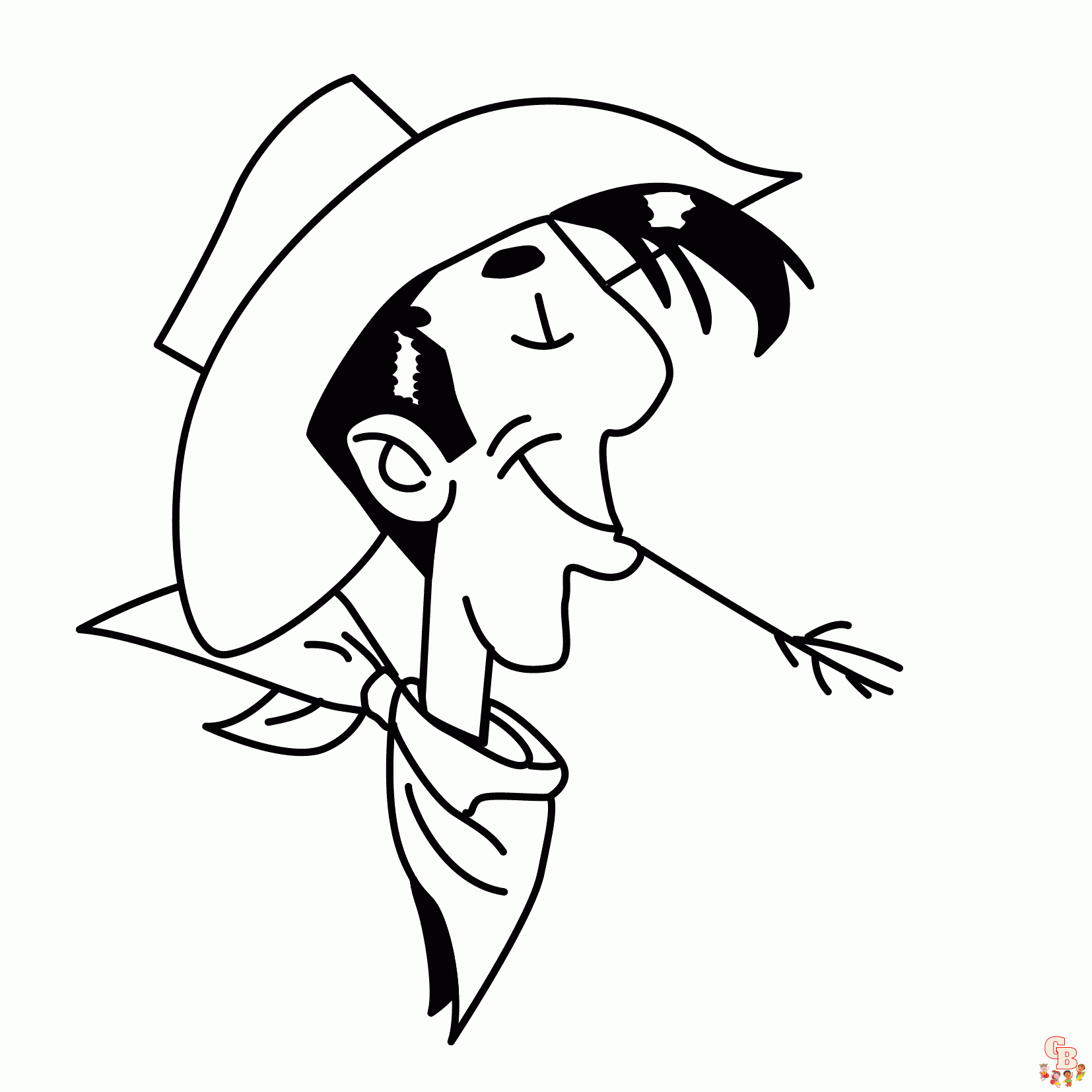 Coloriage Lucky Luke